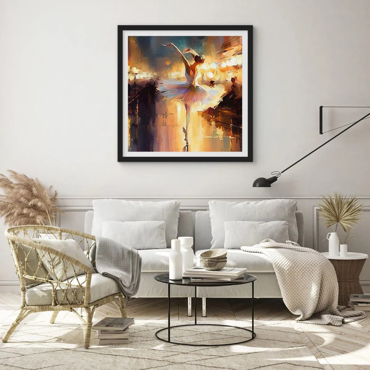 Poszter fehér keretben - Csoda az utcán - 40x40 cm