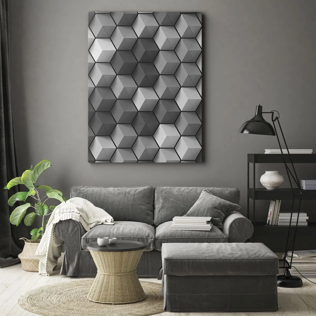Vászonkép - Kubista kirakós - 50x70 cm