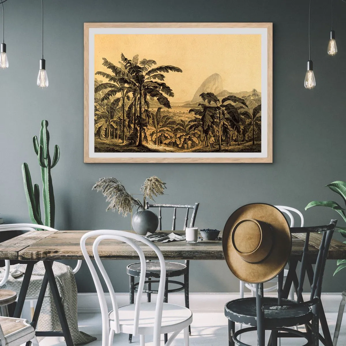 Poszter világos tölgy keretben - Gyarmati klímában - 91x61 cm