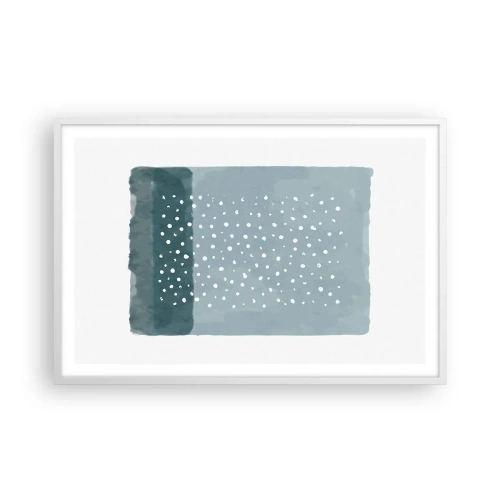 Poszter fekete keretben - Kéken nőtt - 91x61 cm