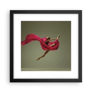 Poszter fehér keretben - Táncoló láng - 30x30 cm