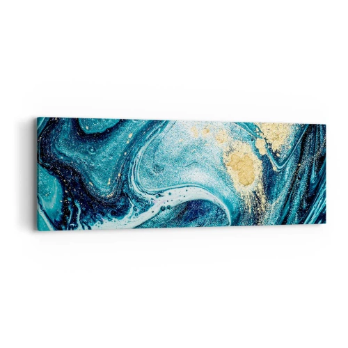 Vászonkép - Kék örvény - 90x30 cm