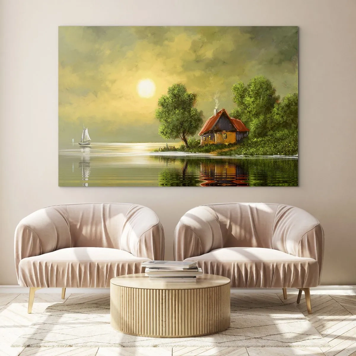 Üveg kép - Gyönyörű, mint egy képen - 100x70 cm