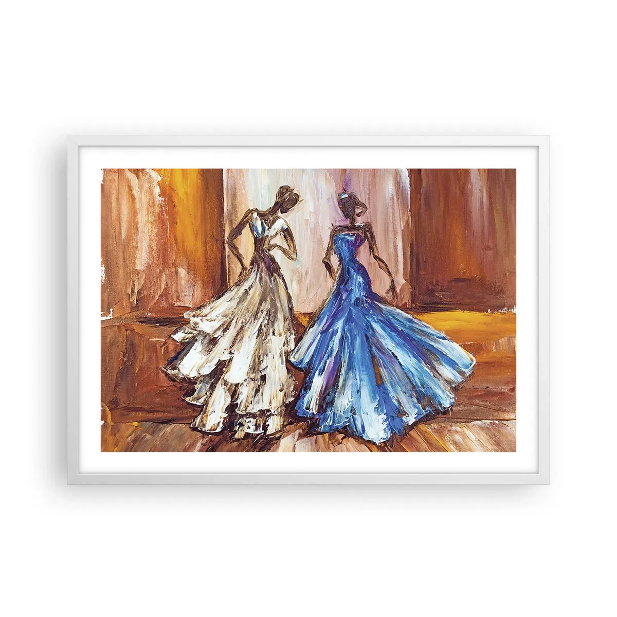 Poszter fekete keretben - Hálás páros - 70x50 cm