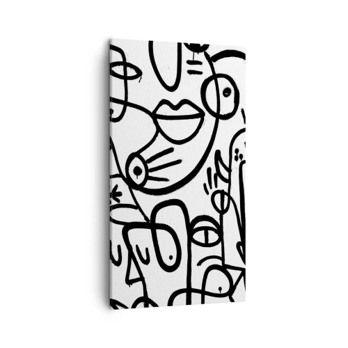 Vászonkép - Arcok és délibábok - 45x80 cm