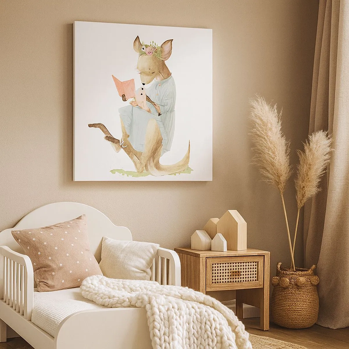 Vászonkép - Olvass nekem anya - 30x30 cm