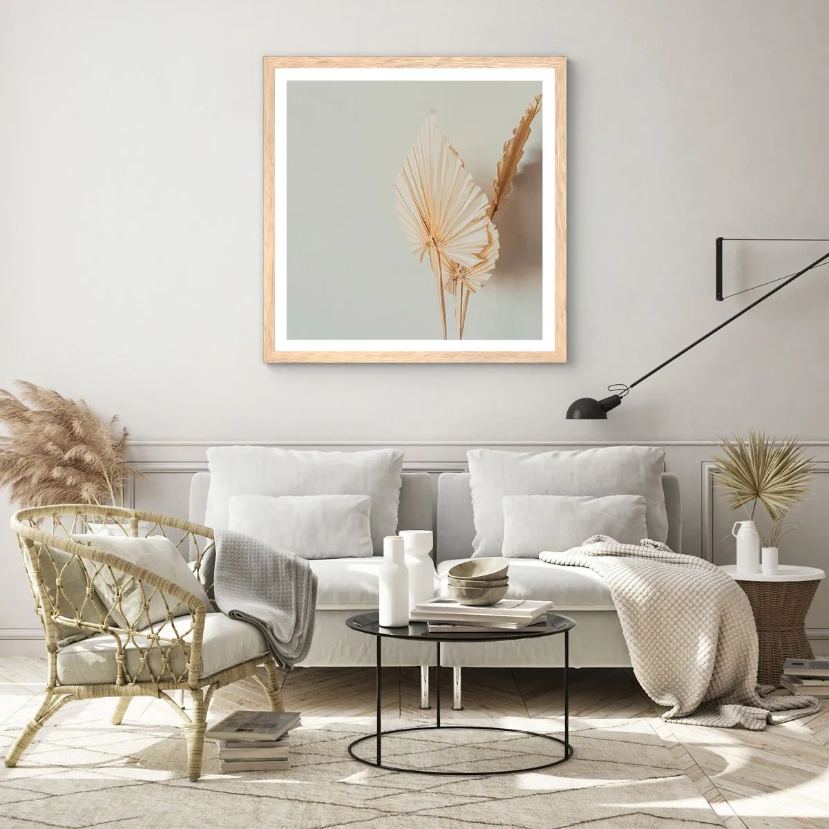 Poszter világos tölgy keretben - Ha vigaszra van szükséged - 40x40 cm