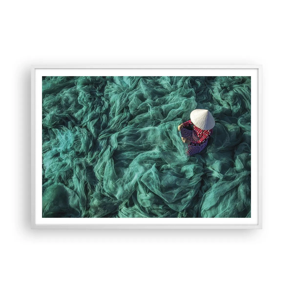 Poszter fekete keretben - A hálók tengerében - 100x70 cm