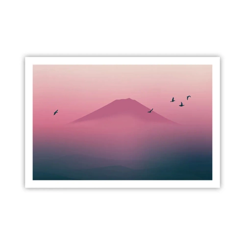 Poszter - Vándorok a felhők felett - 91x61 cm