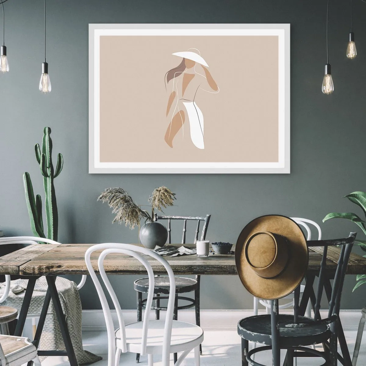 Poszter fekete keretben - A divat egy játék - 100x70 cm