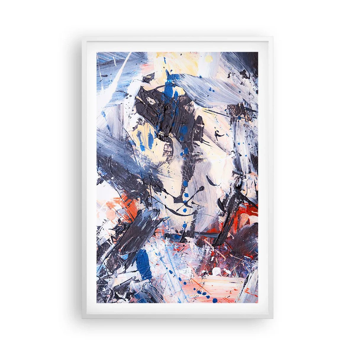 Poszter fekete keretben - Őrült absztrakt tánc - 61x91 cm