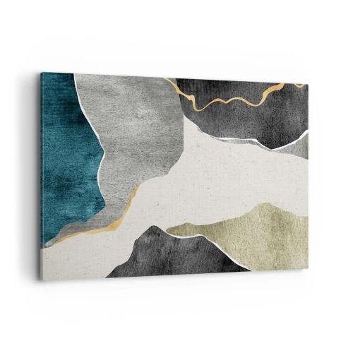 Vászonkép - Mozaik kompozíció aranyszállal - 100x70 cm