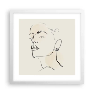 Poszter fekete keretben - Büszke tekintet - 40x40 cm