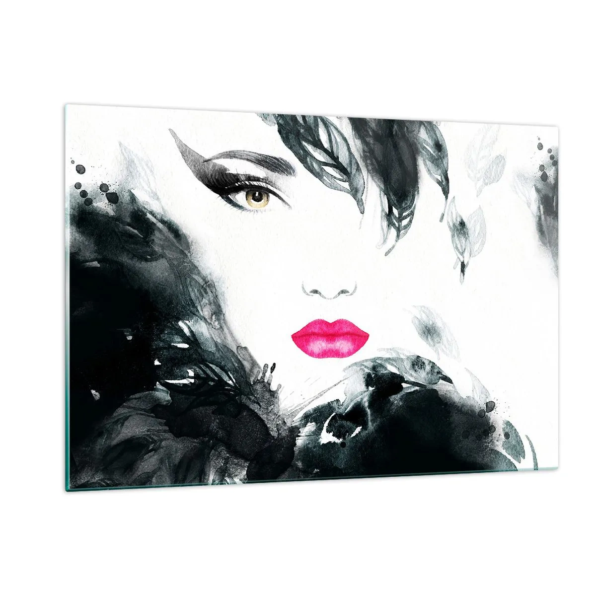 Üveg kép - Figyelem! Femme fatale - 120x80 cm