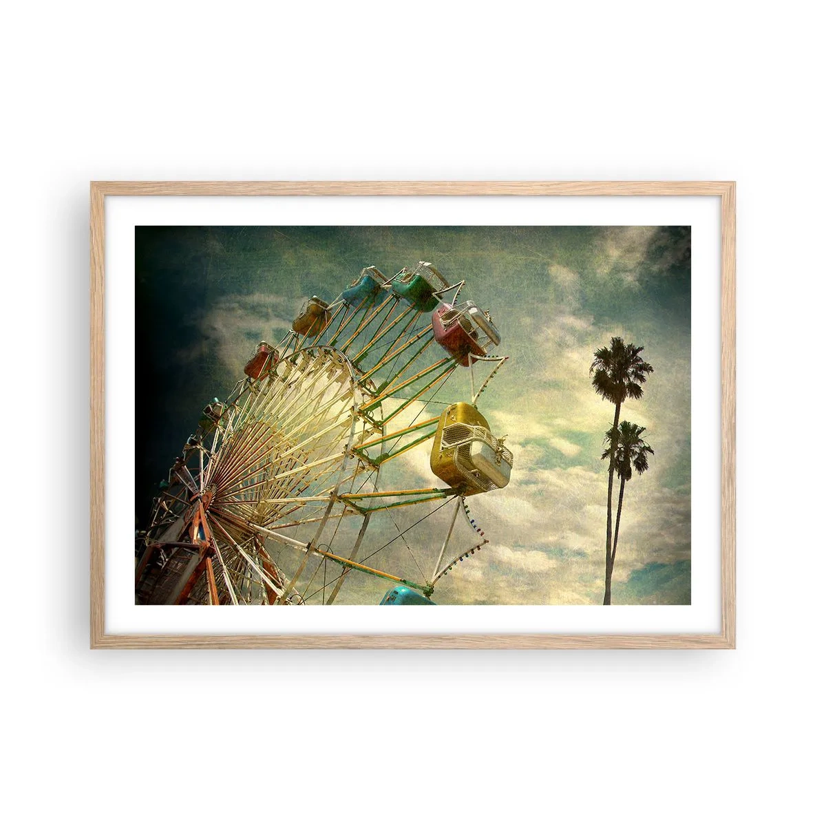 Poszter világos tölgy keretben - Lesz, lesz mulatság.... - 70x50 cm