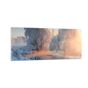 Üveg kép - A napos kristályban minden ragyog - 100x40 cm