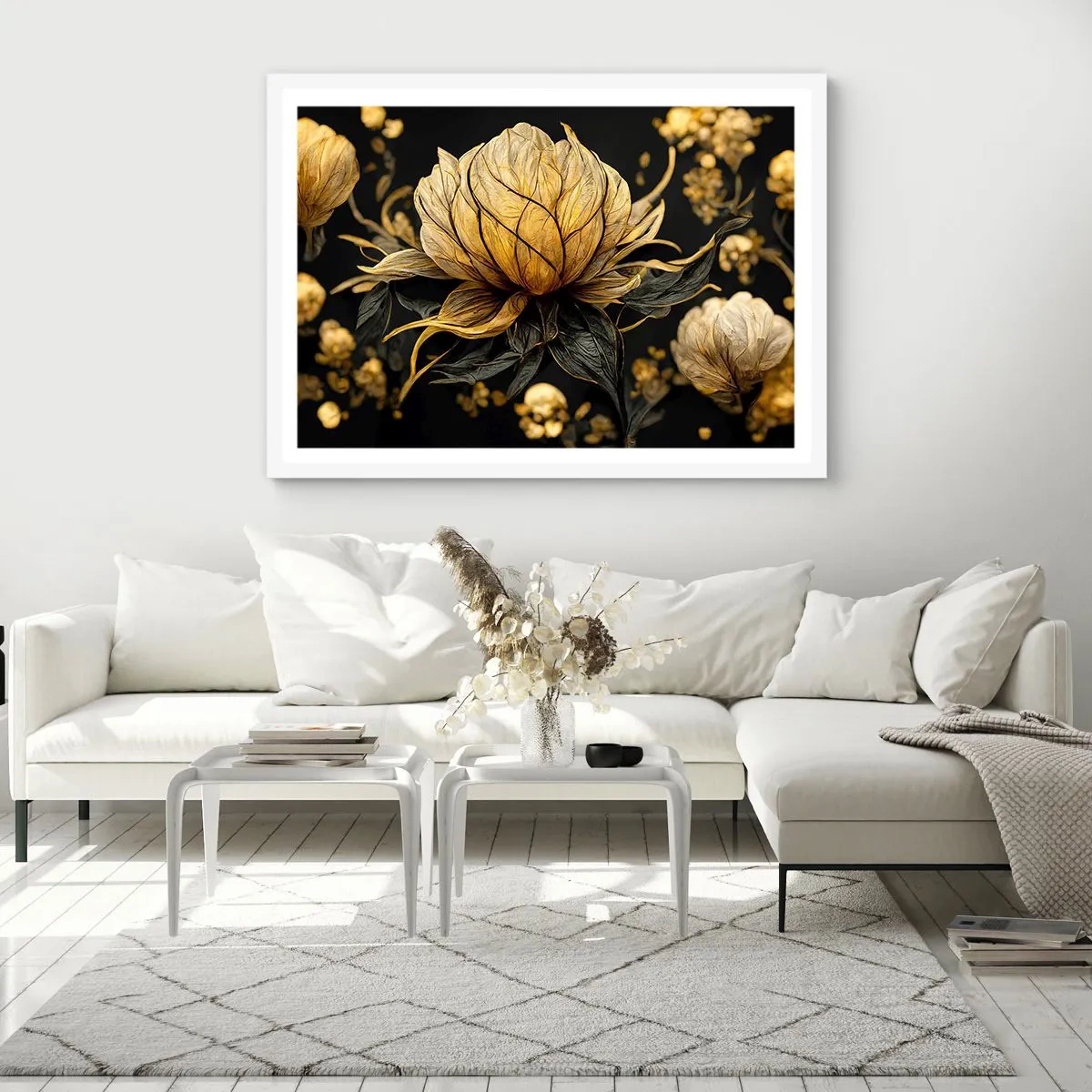 Poszter fekete keretben - Finom törékenység - 100x70 cm