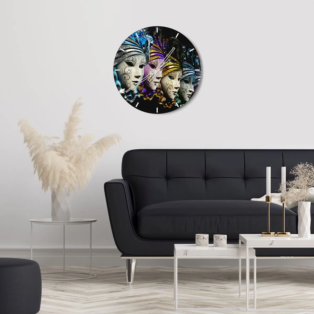 Falióra, Óra - Rejtély aranyban és ezüstben - 40x40 cm