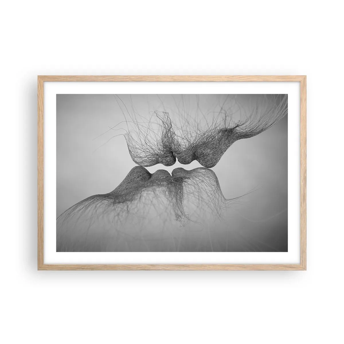 Poszter világos tölgy keretben - A szél csókja - 70x50 cm