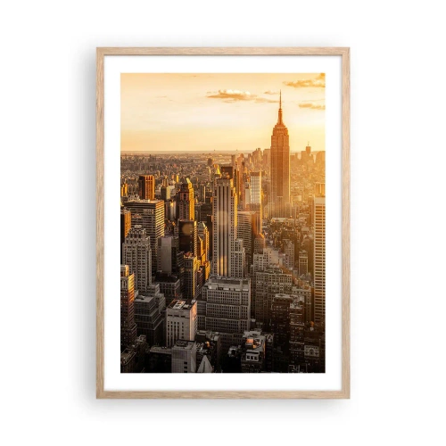 Poszter világos tölgy keretben - Növekedni a napon - 50x70 cm