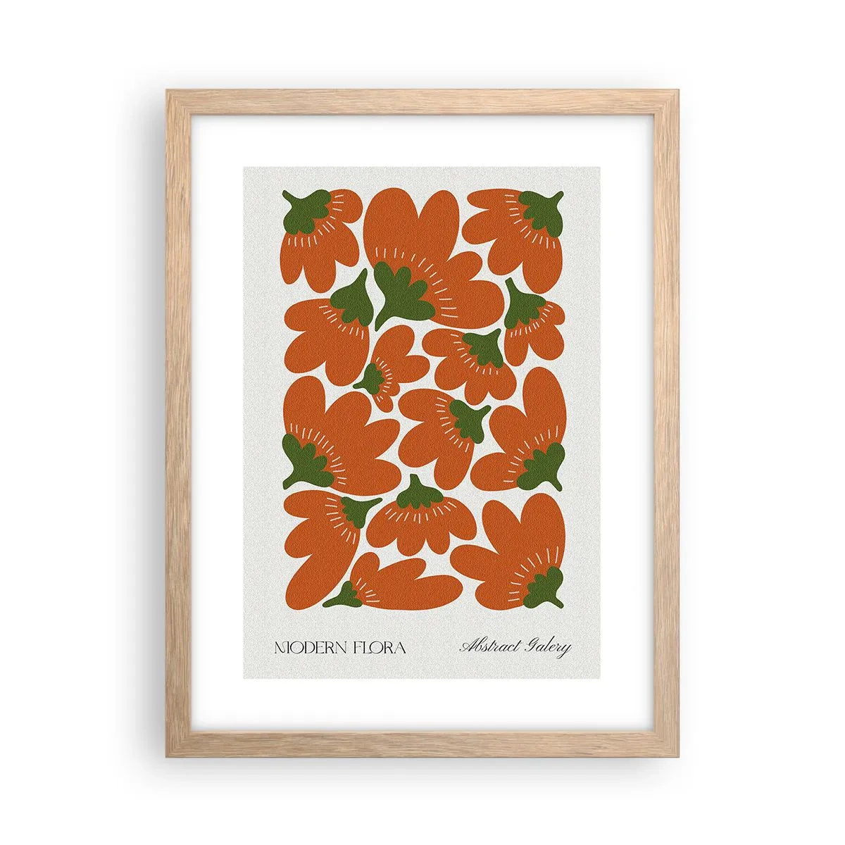 Poszter világos tölgy keretben - A virágok életéről - 30x40 cm