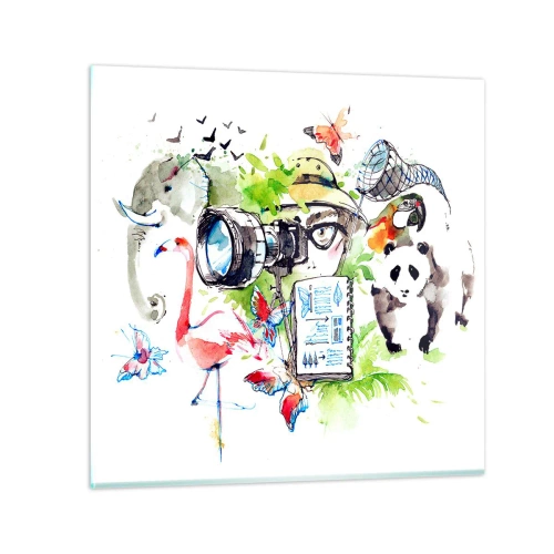 Üveg kép - Az utazó lencséjében - 50x50 cm