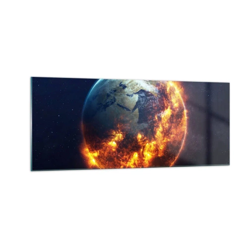 Üveg kép - Az apokalipszis lángja - 100x40 cm