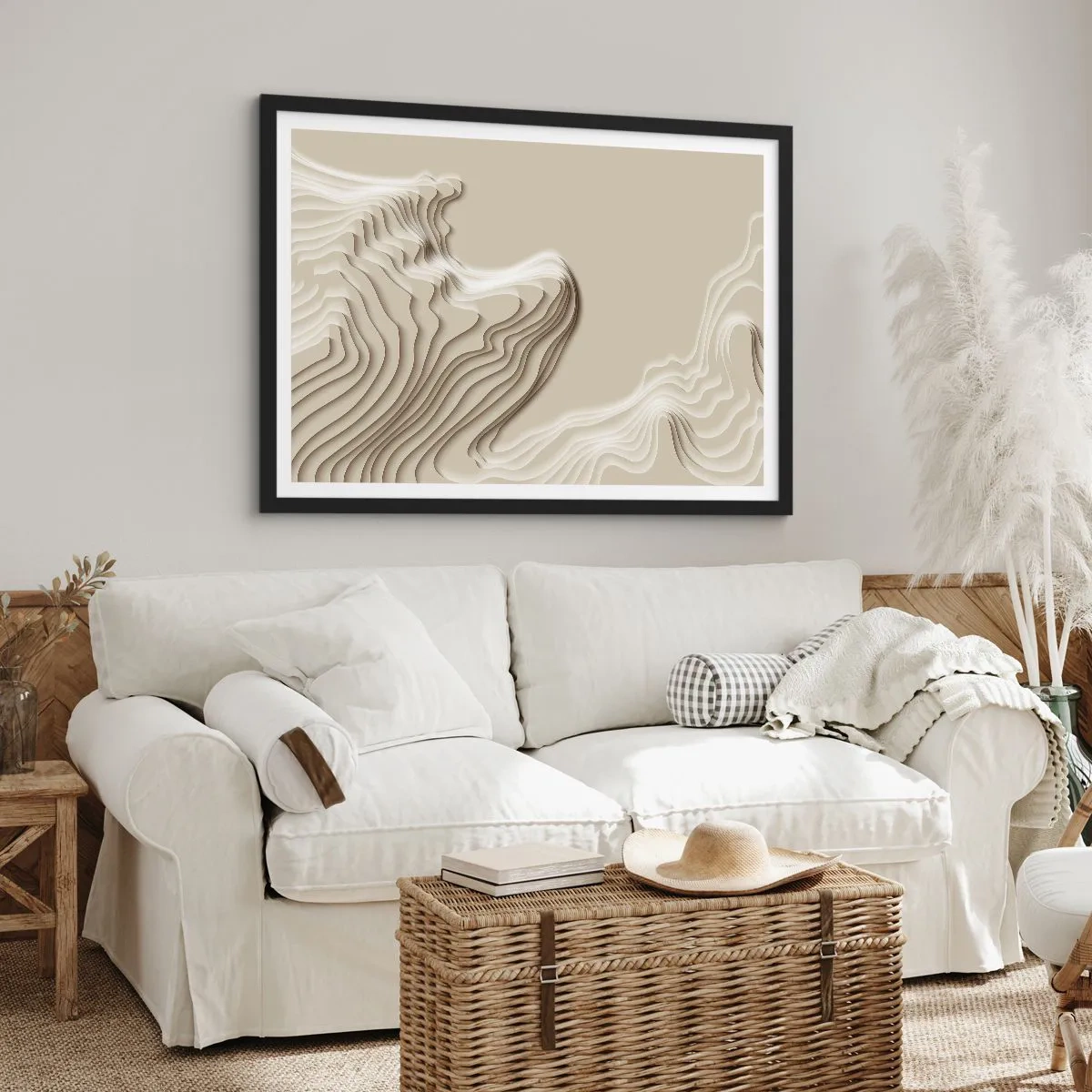 Poszter fehér keretben - Művészeti topográfia - 91x61 cm