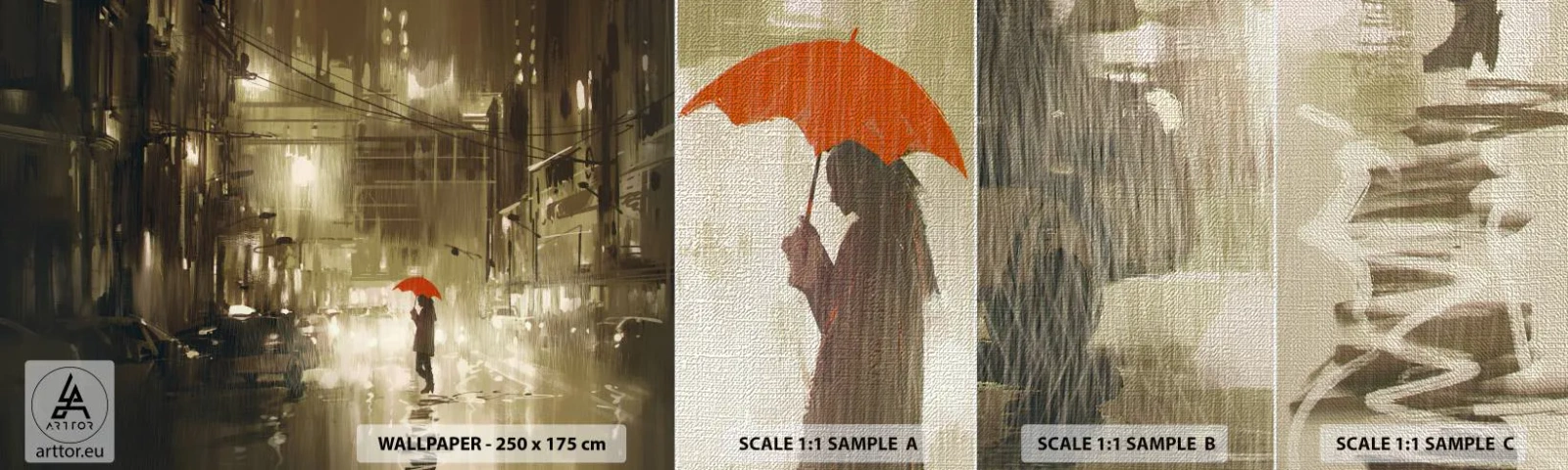 Fotótapéta Minta Premium Canvas - Egyedül, de nem magányosan - Város, Nő, Építészet - 100x30 cm
