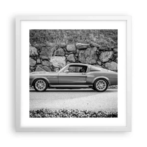 Poszter fekete keretben - A 60-as évek legendája - 40x40 cm