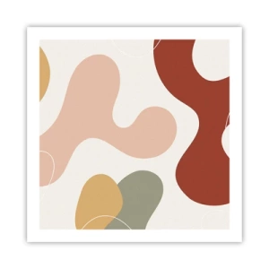 Poszter - Pöttyök vagy hullámok? - 60x60 cm