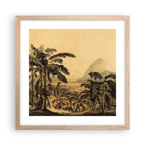 Poszter világos tölgy keretben - Gyarmati klímában - 40x40 cm