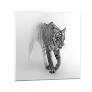 Üveg kép - Elrejtőzik a ködben - 70x70 cm