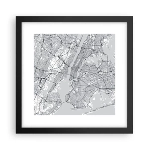 Poszter fehér keretben - Metropolisz anatómiája - 30x30 cm