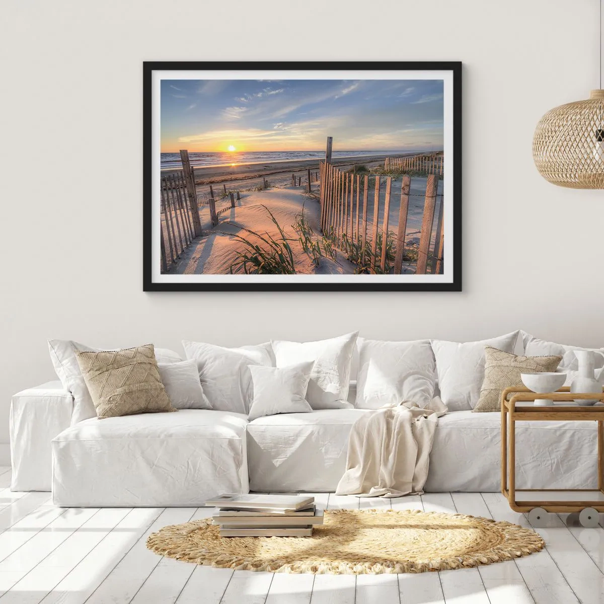 Poszter fehér keretben - A szél ragyogása és árnyéka - 91x61 cm