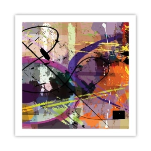 Poszter - Mehet egyenesen előre vagy körbe - 60x60 cm