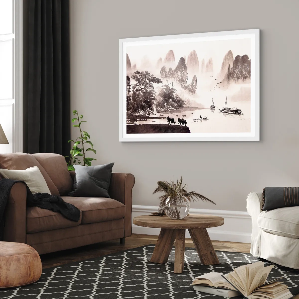 Poszter fekete keretben - Kelet egzotikus hétköznapjai - 70x50 cm