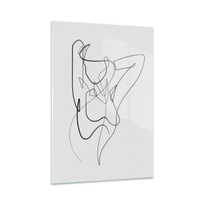 Üveg kép - Milyen vagy igazán…. - 50x70 cm