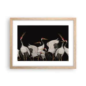 Poszter világos tölgy keretben - Madádolgok - 40x30 cm