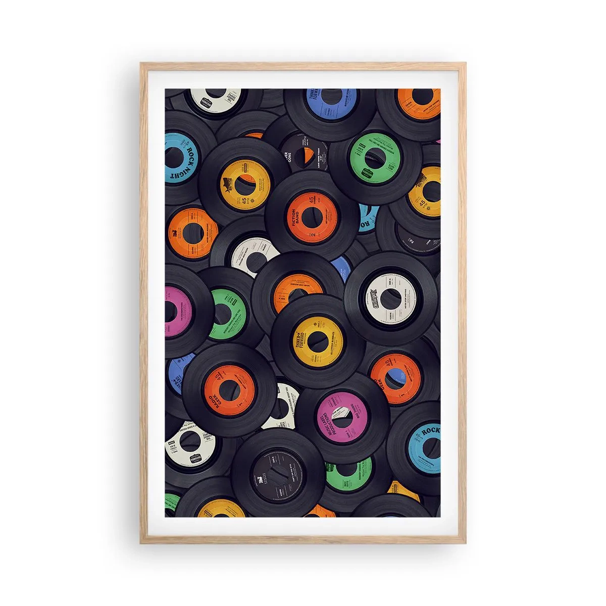 Poszter világos tölgy keretben - A klasszika színei - 61x91 cm