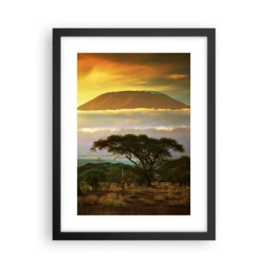 Poszter fehér keretben - Utazó álma - 30x40 cm