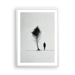 Poszter fekete keretben - Mindannyian vándorolunk - 50x70 cm