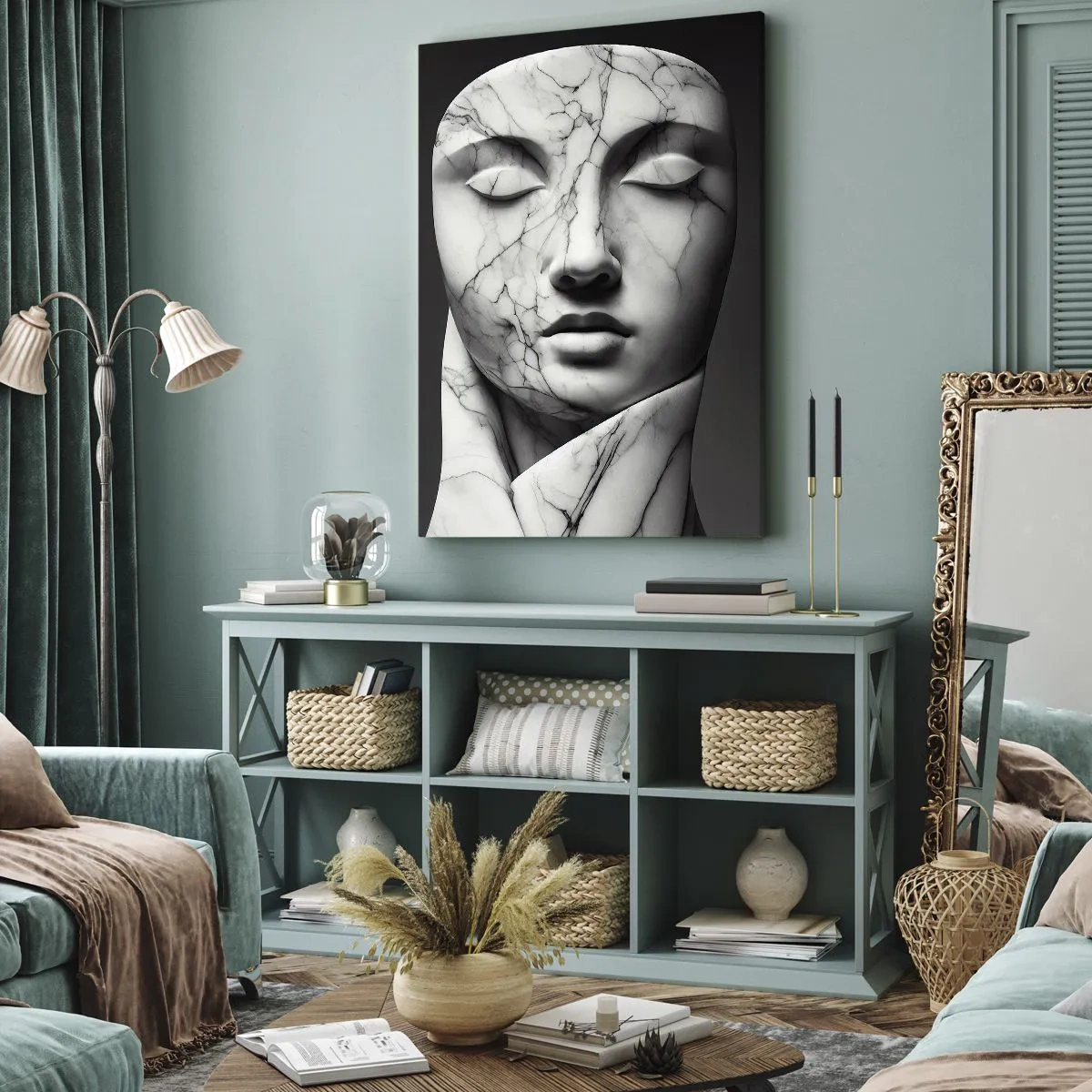 Vászonkép - Márvány formák - 80x120 cm