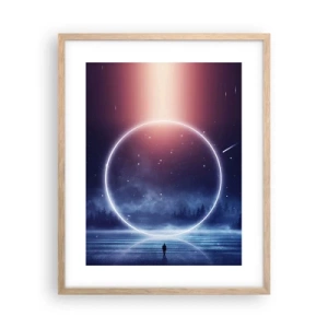 Poszter világos tölgy keretben - Már itt vannak... - 40x50 cm