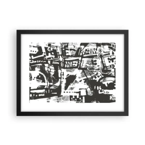 Poszter fehér keretben - Rend vagy káosz? - 40x30 cm