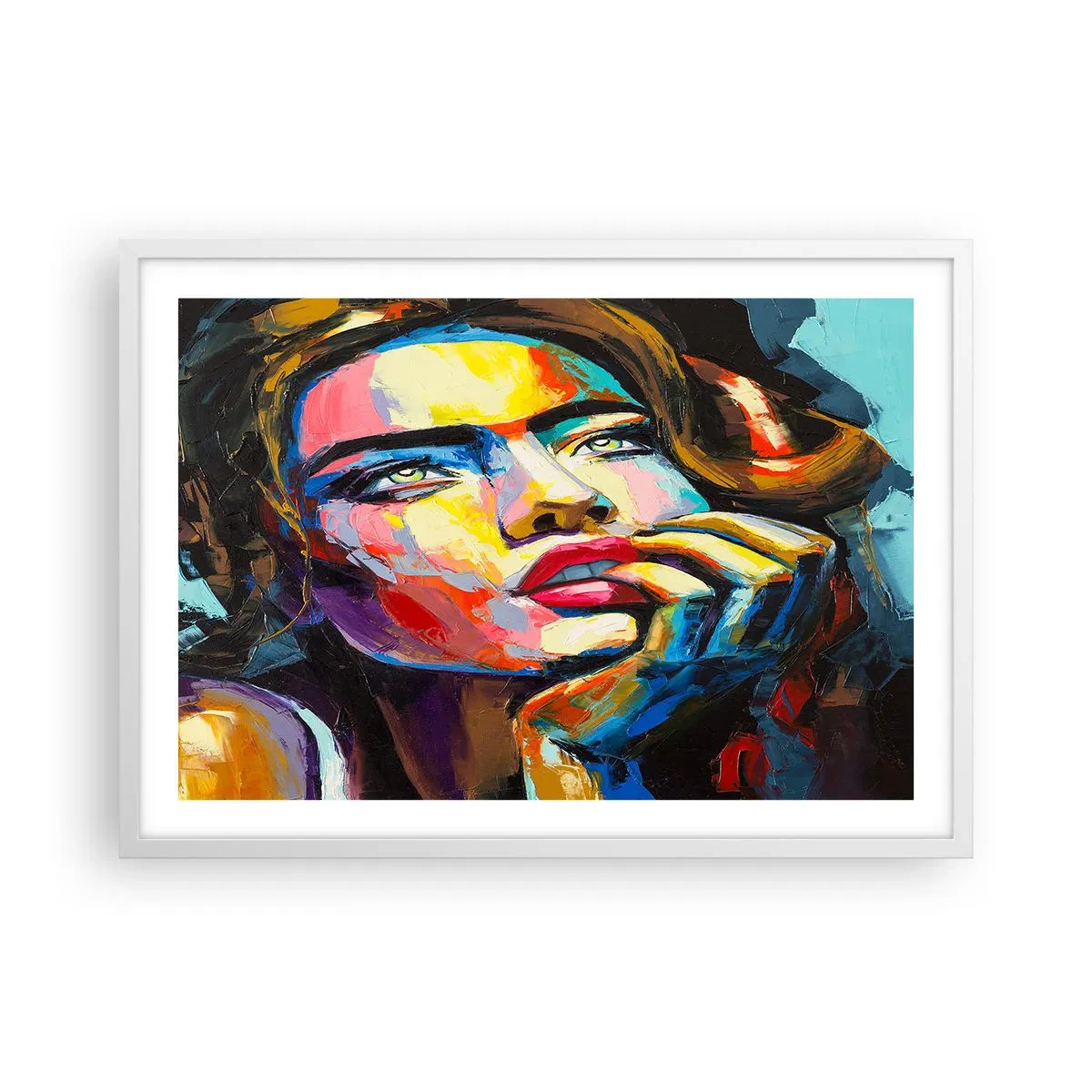 Poszter fekete keretben - Az álmok úgy repülnek az égen, mint a madarak - 70x50 cm