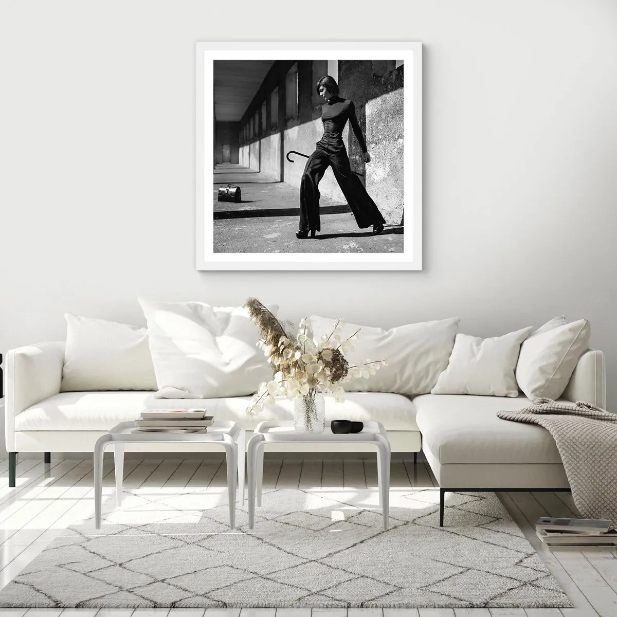 Poszter fekete keretben - Városi elegancia - 50x50 cm