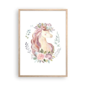 Poszter világos tölgy keretben - Meghívás a tündérmesék világába - 50x70 cm