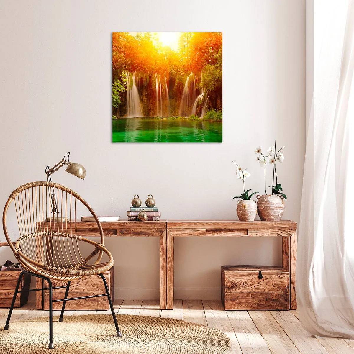 Vászonkép - A napon és az árnyékban - 70x70 cm