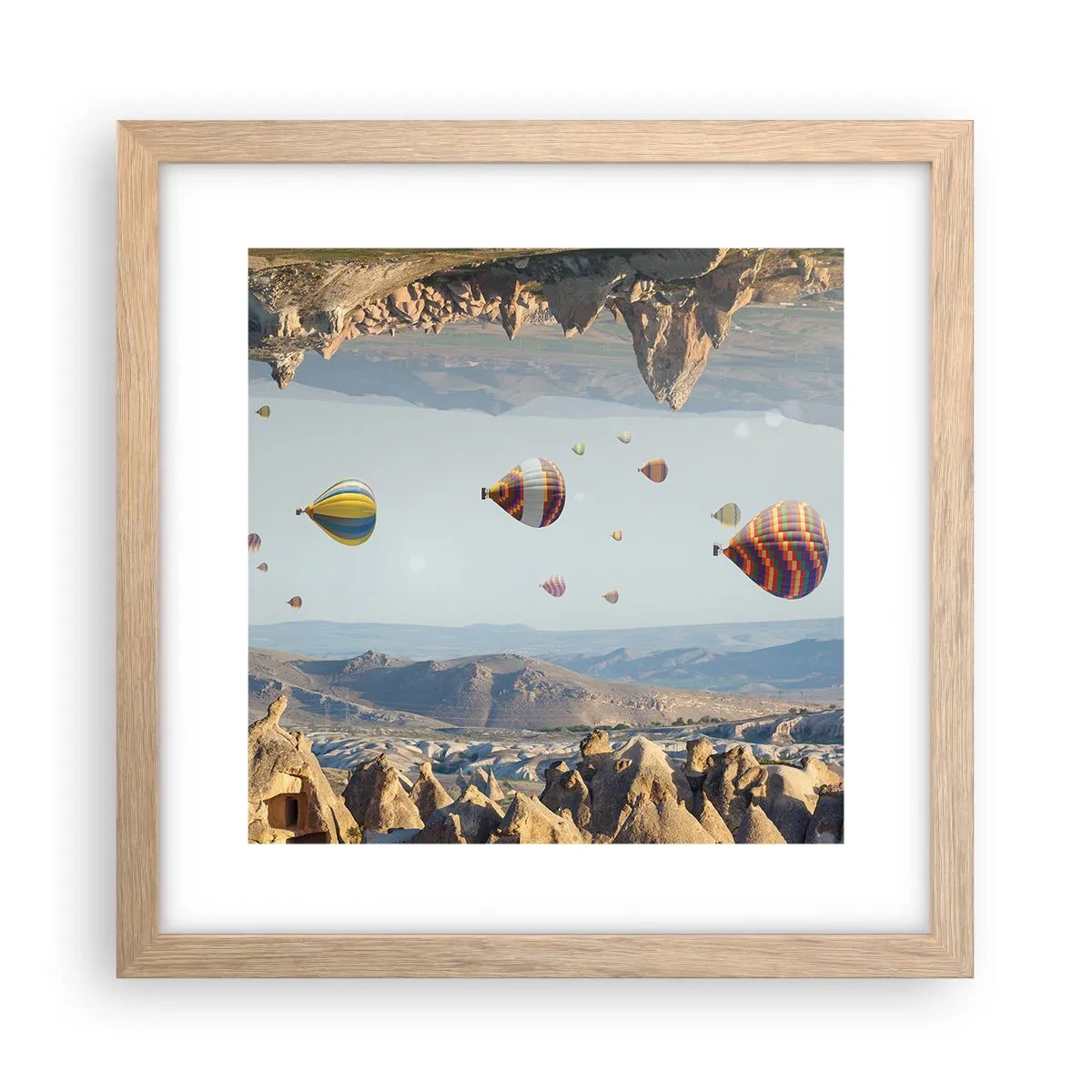 Poszter világos tölgy keretben - Itt minden lehetséges - 30x30 cm